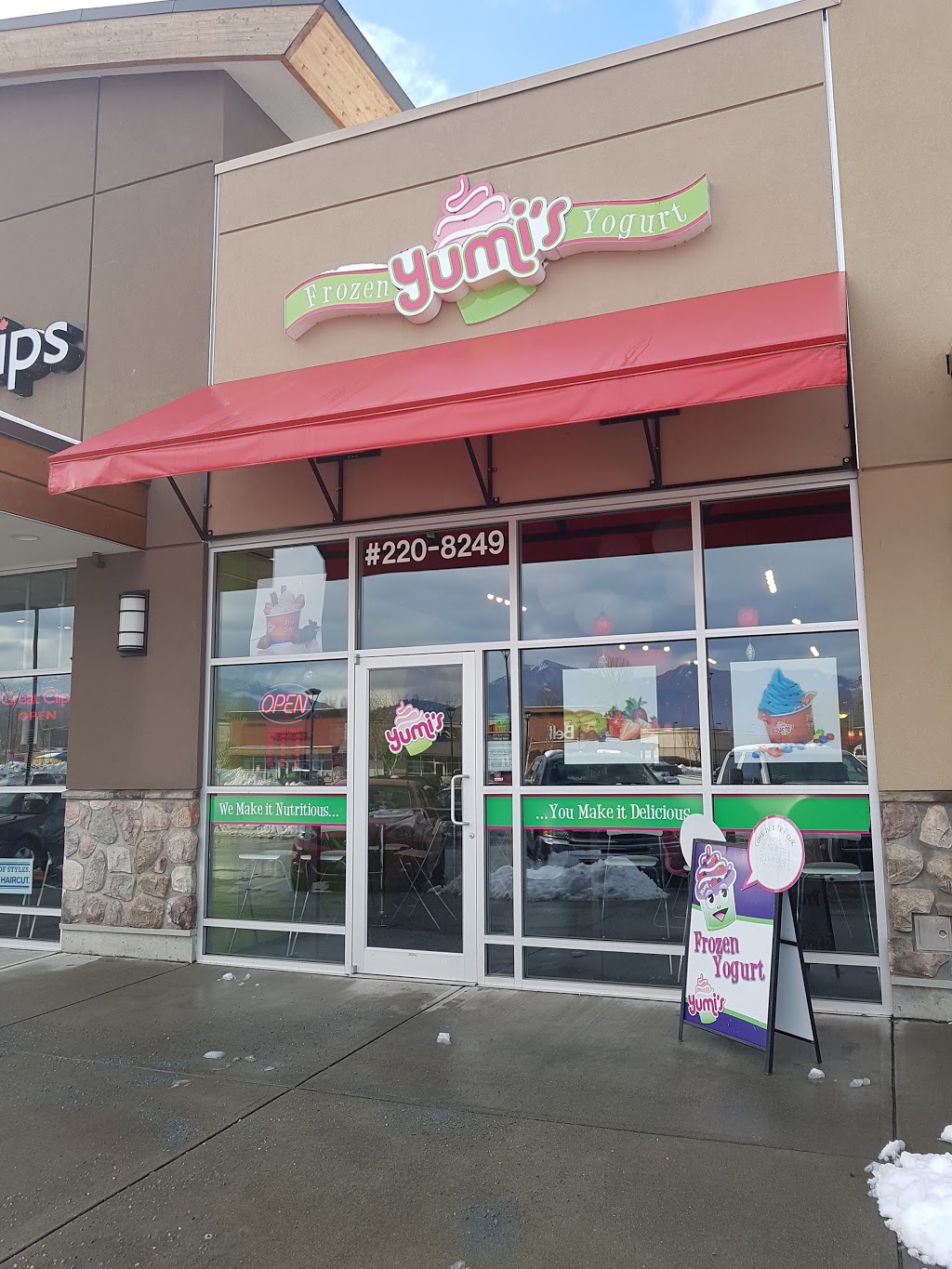 Yumis Frozen Yogurt | 8249 Eagle Landing Pkwy #220, Chilliwack, BC V2R 0P9, Canada | Phone: (604) 392-9864
