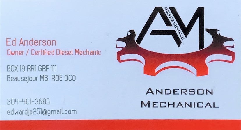 Anderson Mechanical | car repair | 988 Mazur Ave, Beausejour, MB R0E 0C0, Canada | 2044613685 OR +1 204-461-3685