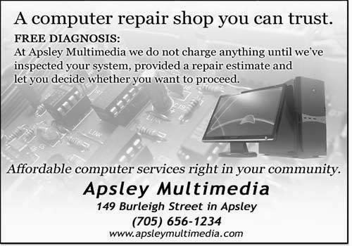 AM Computer Services | 120 Burleigh St, Apsley, ON K0L 1A0, Canada | Phone: (705) 656-1234