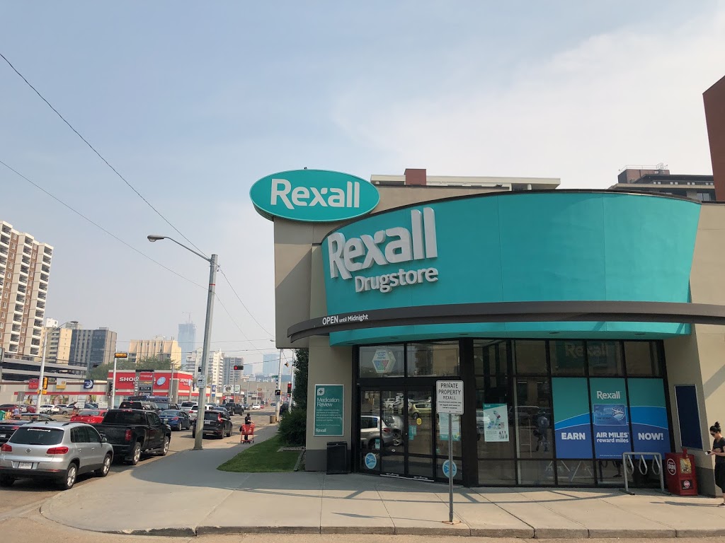 Rexall | convenience store | 11811 Jasper Ave, Edmonton, AB T5K 0N8, Canada | 7804822360 OR +1 780-482-2360
