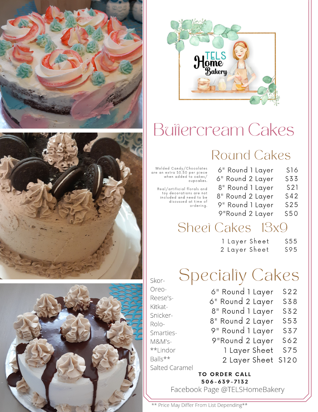 TELS Creative Designs ~ TELS Home Bakery | 443 Whipple St, Saint John, NB E2M 2R4, Canada | Phone: (506) 639-7132