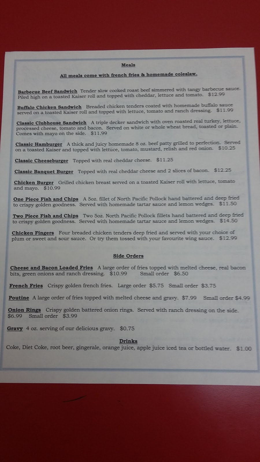 Sulky Sams Restaurant & Sports | 18 Yonge St N, Tara, ON N0H 2N0, Canada | Phone: (519) 934-3752