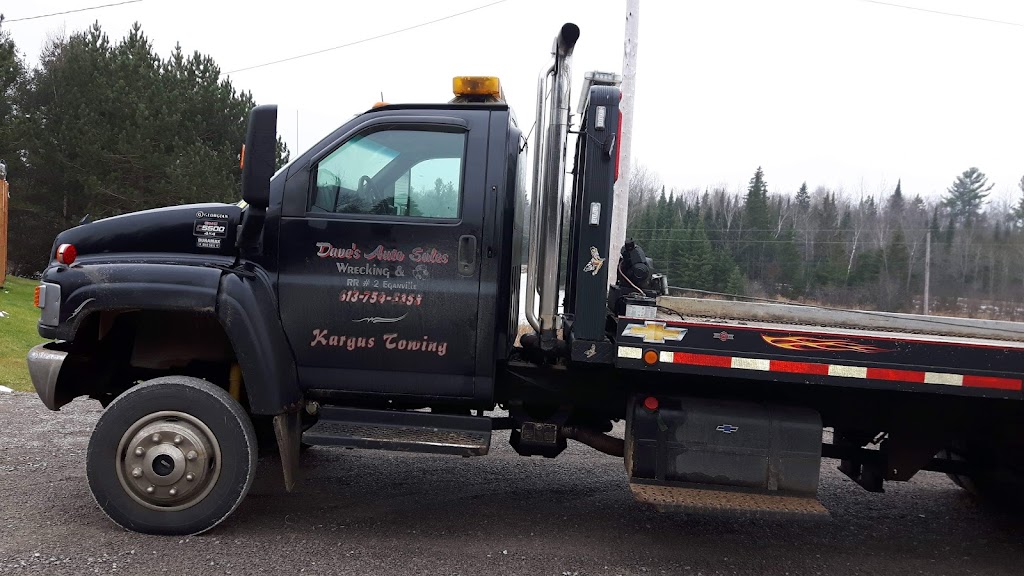 Dave Kargus Towing | 1649 Quadeville Rd, Eganville, ON K0J 1T0, Canada | Phone: (613) 754-5358
