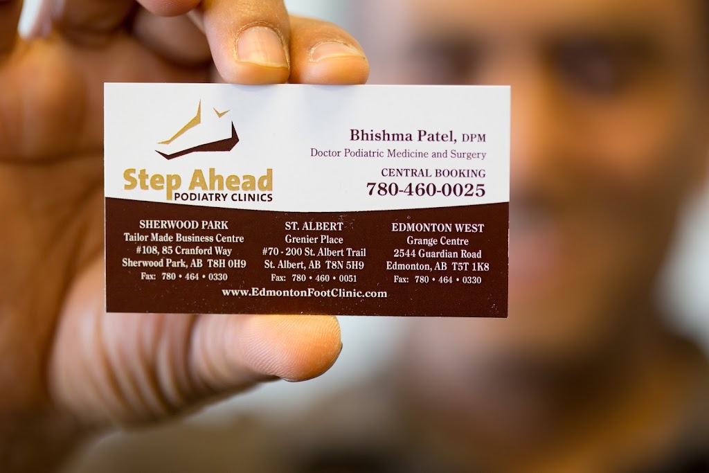 Step Ahead Podiatry Clinic | 85 Cranford Way Unit 204, Sherwood Park, AB T8H 0H9, Canada | Phone: (780) 460-0025