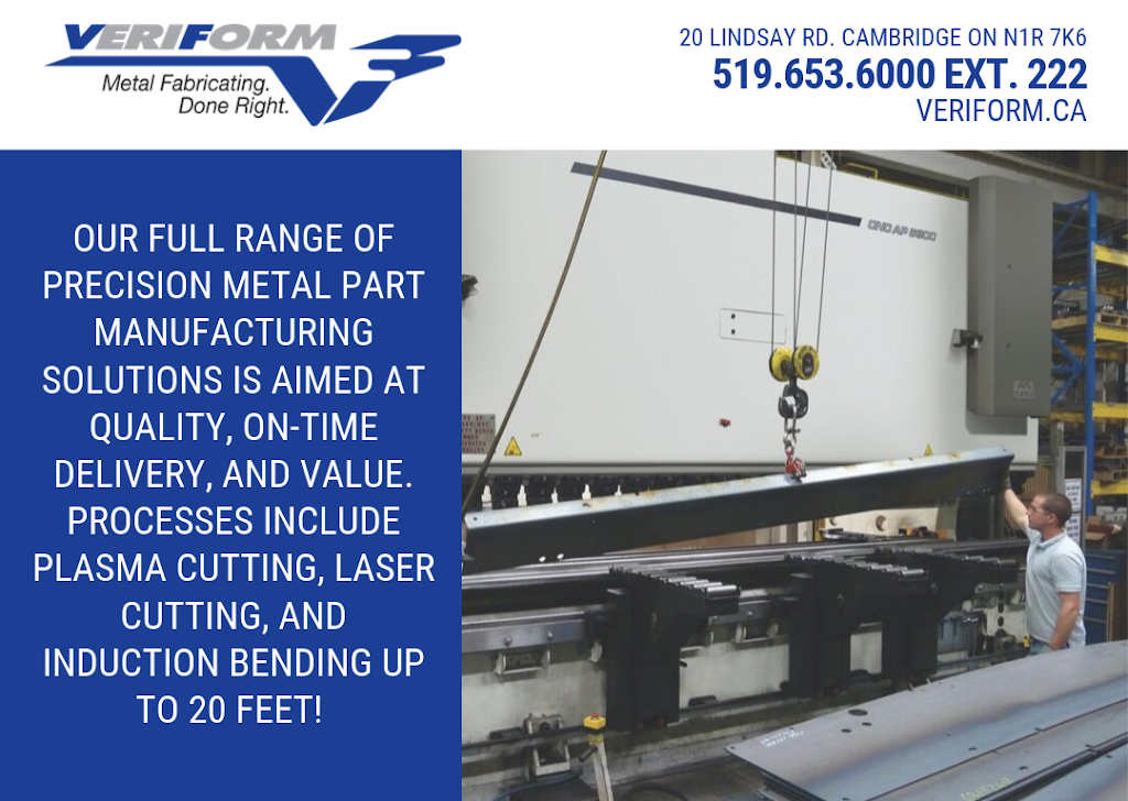VeriForm Inc | 20 Lindsay Rd, Cambridge, ON N1R 7K6, Canada | Phone: (289) 206-9894