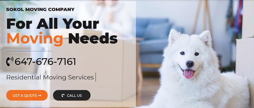Sokol Moving Inc | 1 Borjana Blvd, Thornhill, ON L4J 0E6, Canada | Phone: (647) 676-7161