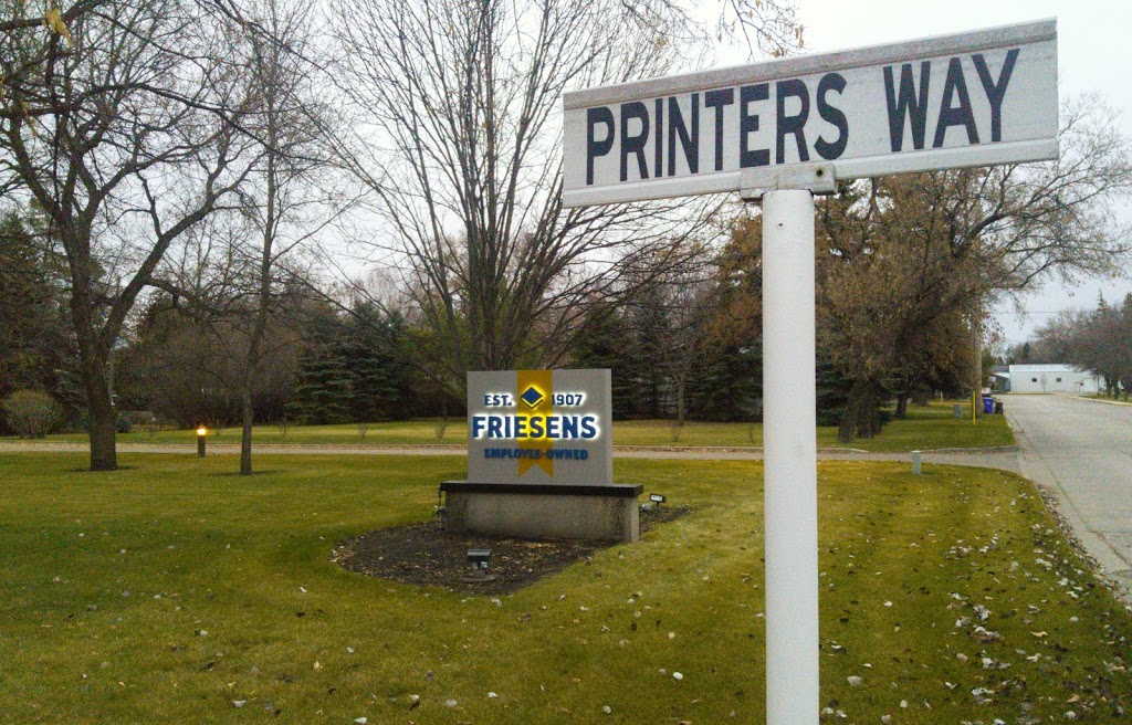 Friesens Corporation | One Printers Way, Altona, MB R0G 0B0, Canada | Phone: (204) 324-6401