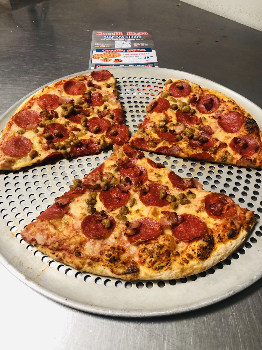 Cocelli Pizza | 241 Essa Rd #8, Barrie, ON L4N 6B7, Canada | Phone: (705) 721-8000