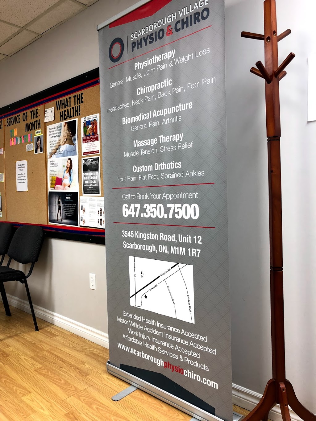 Scarborough Village Physio & Chiro | 3545 Kingston Rd #12, Scarborough, ON M1M 1R7, Canada | Phone: (647) 350-7500