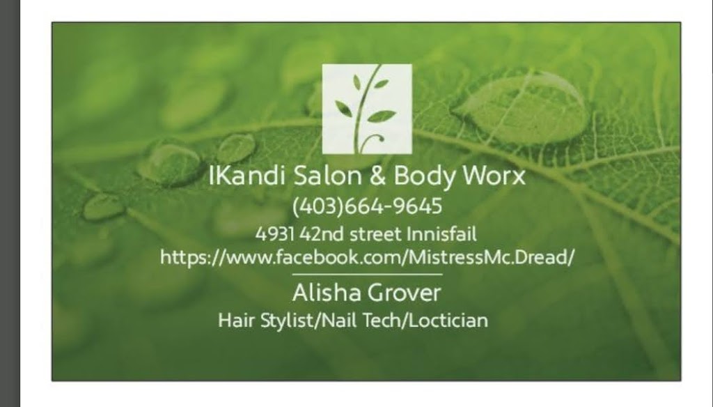 iKandi Salon & Body Worx | 4931 42 St, Innisfail, AB T4G 1J9, Canada | Phone: (403) 664-9645