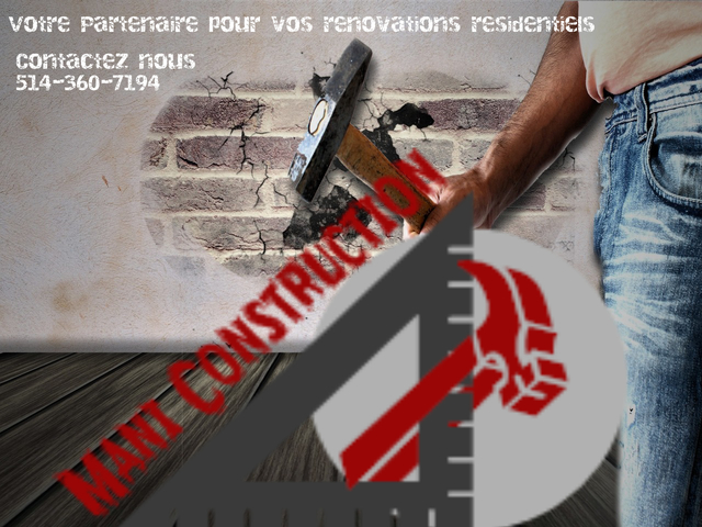 Mani Construction | 11041 Av. Hénault, Montréal-Nord, QC H1G 5S1, Canada | Phone: (514) 360-7194