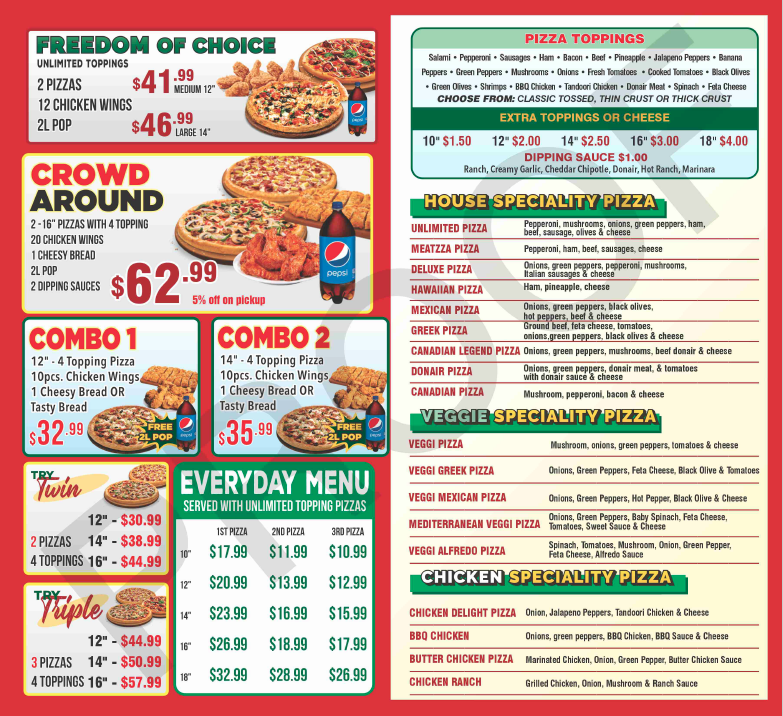 Canadian Pizza Unlimited - Legacy | 20 Longview Common SE #520, Calgary, AB T2X 4S8, Canada | Phone: (403) 800-5522