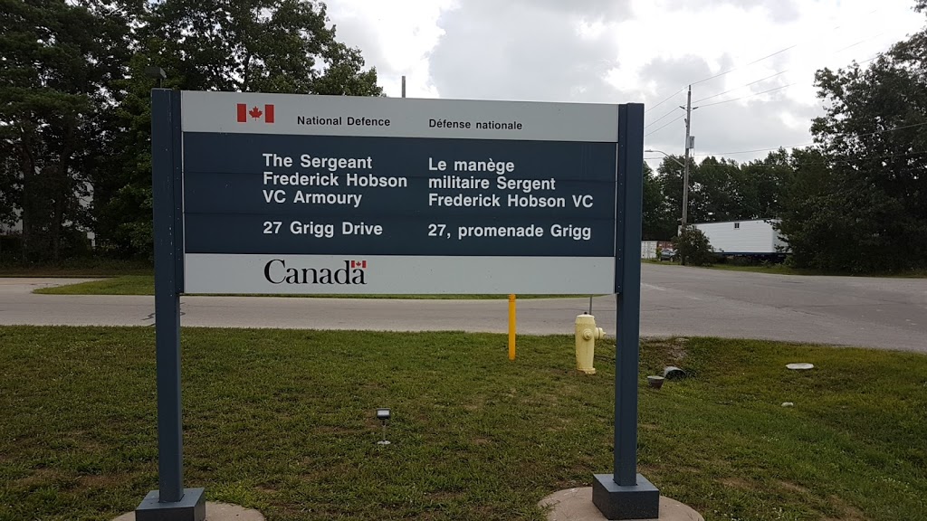 The Sgt Frederick Hobson V.C. Armoury | 27 Grigg Dr, Simcoe, ON N3Y 4L1, Canada | Phone: (519) 426-3493