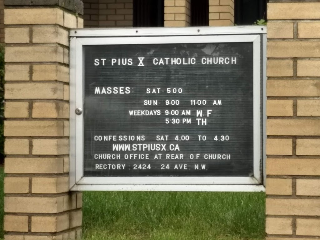St. Pius X Parish | 2424 24 Ave NW, Calgary, AB T2M 2A2, Canada | Phone: (403) 289-3602