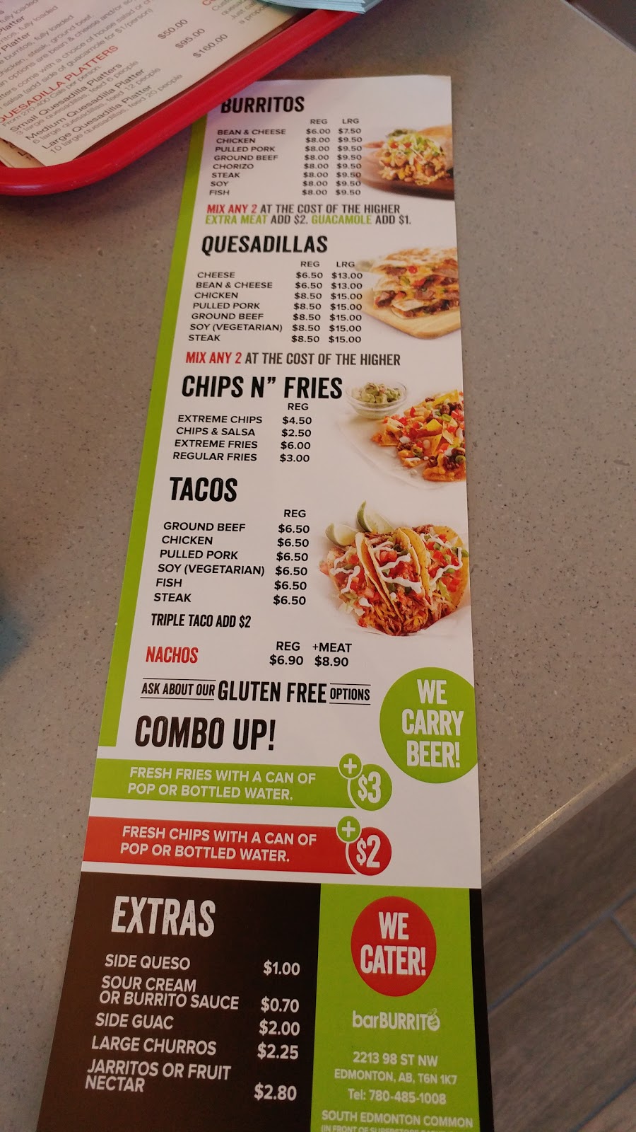 barBURRITO | 2213 98 St NW, Edmonton, AB T6N 1K7, Canada | Phone: (780) 540-3800