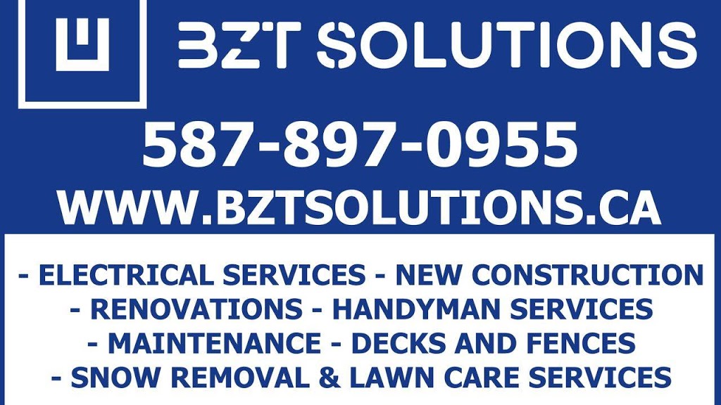 BZT Solutions | 37 Brookside Ave, Spruce Grove, AB T7X 1B6, Canada | Phone: (587) 897-0955
