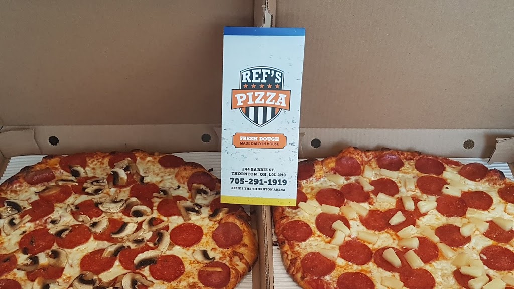 REFS PIZZA | 244 Barrie St unit 2, Thornton, ON L0L 2N0, Canada | Phone: (705) 291-1919