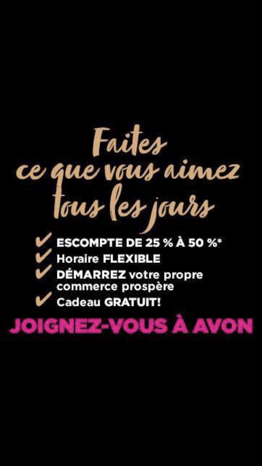 AVON kathya Représentante | 2116 Bd du Royaume O, Chicoutimi, QC G7H 5B1, Canada | Phone: (418) 550-0892