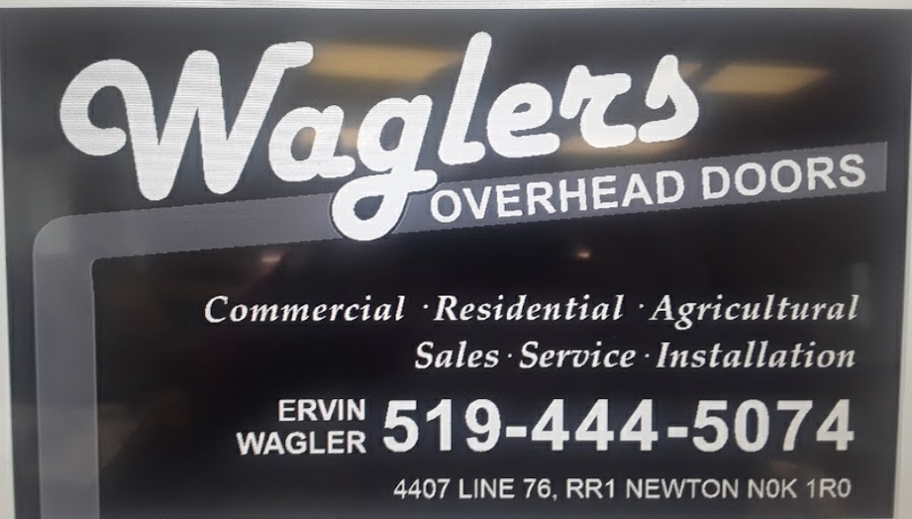 Waglers Overhead Doors | 4407 76 Line, Newton, ON N0K 1R0, Canada | Phone: (519) 444-5074