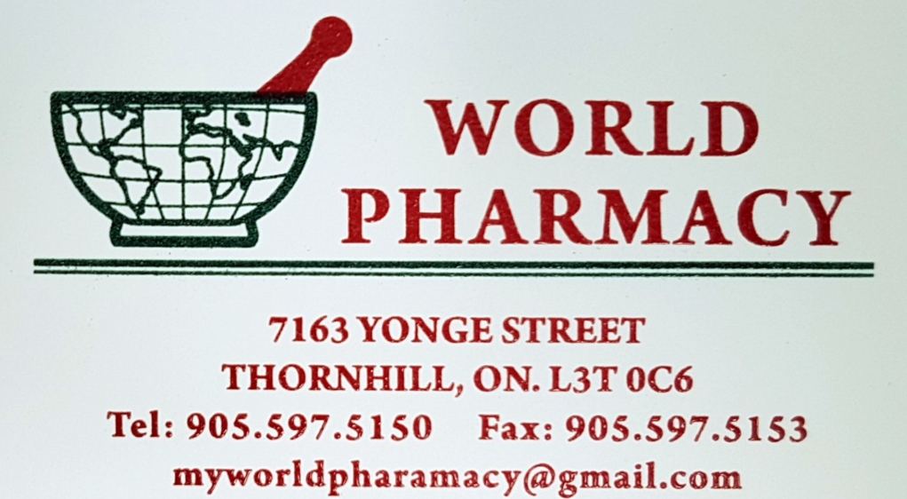 World Pharmacy | 7163 Yonge St #128, Thornhill, ON L3T 2A9, Canada | Phone: (905) 597-5150