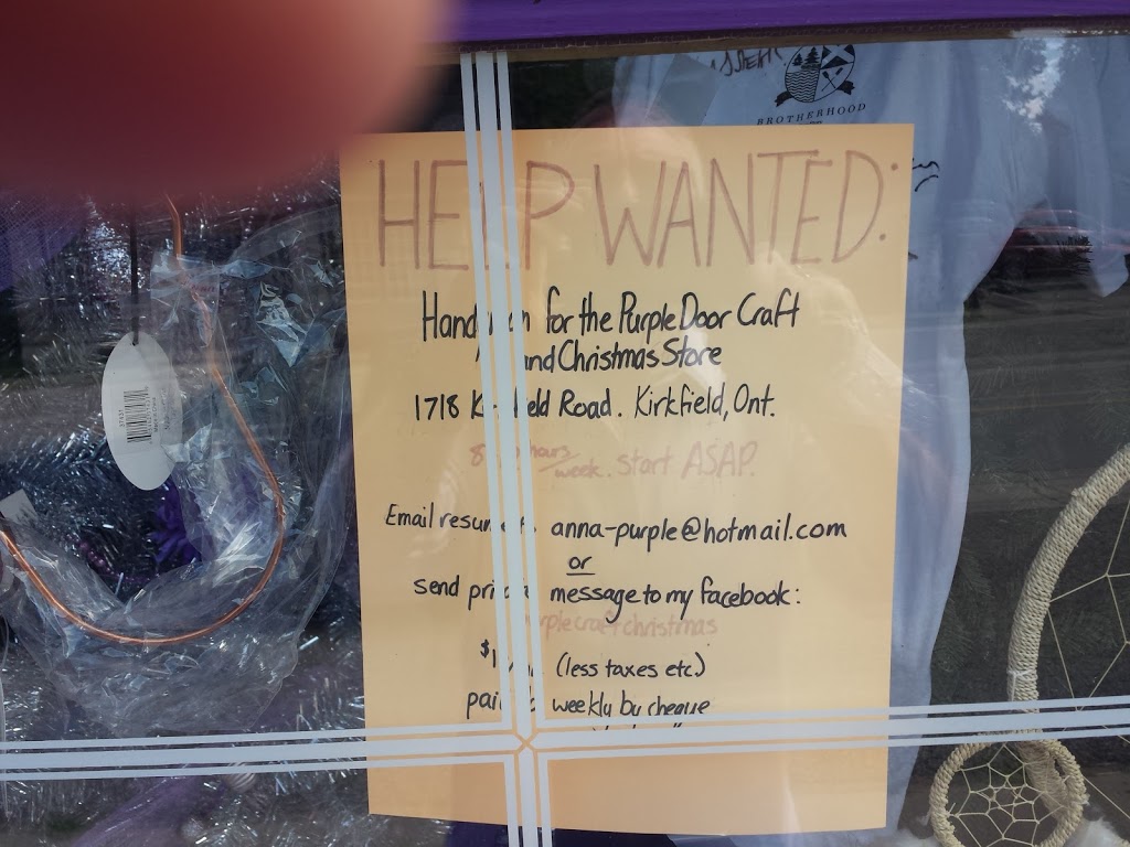 The Purple Door | 1718 Kirkfield Rd, Kirkfield, ON K0M 2B0, Canada | Phone: (705) 438-1366