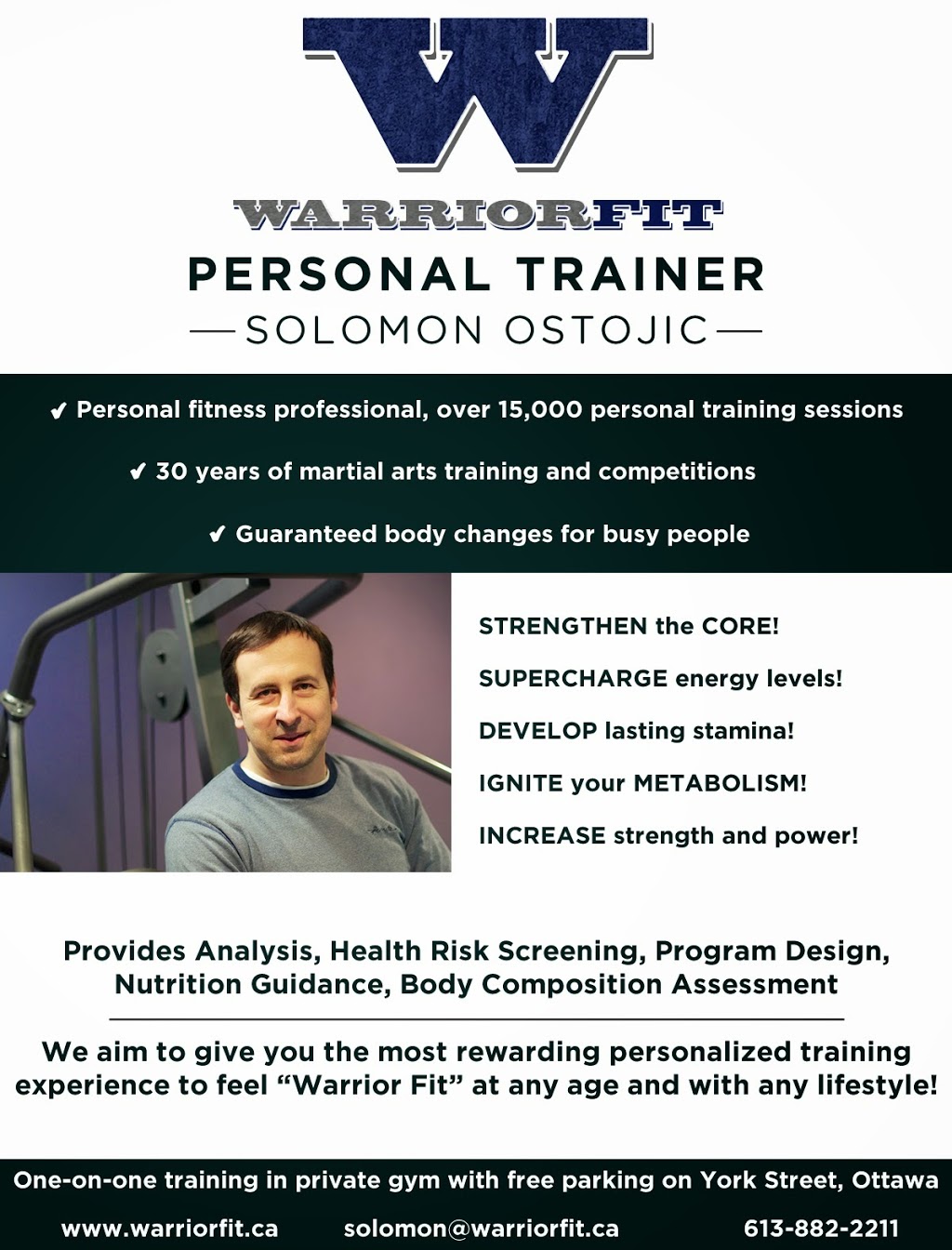 Warrior Fit | 237 York St, Ottawa, ON K1N 5T9, Canada | Phone: (613) 882-2211