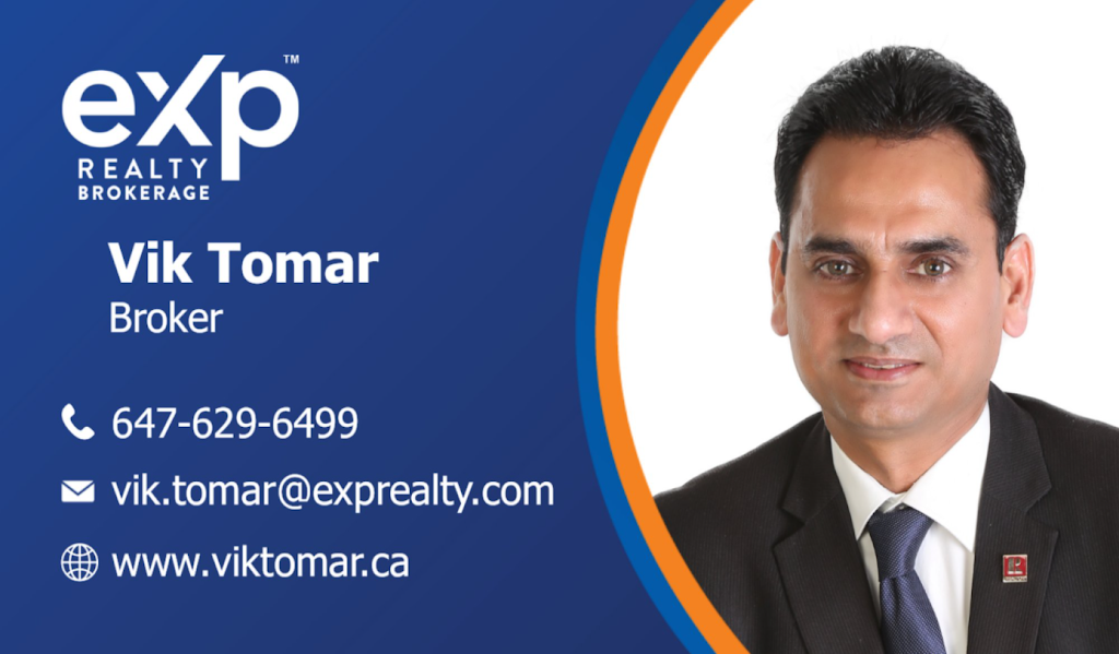 Realtor Vik Tomar | 7500 ON-27 Unit #18, Vaughan, ON L4H 0J2, Canada | Phone: (647) 629-6499