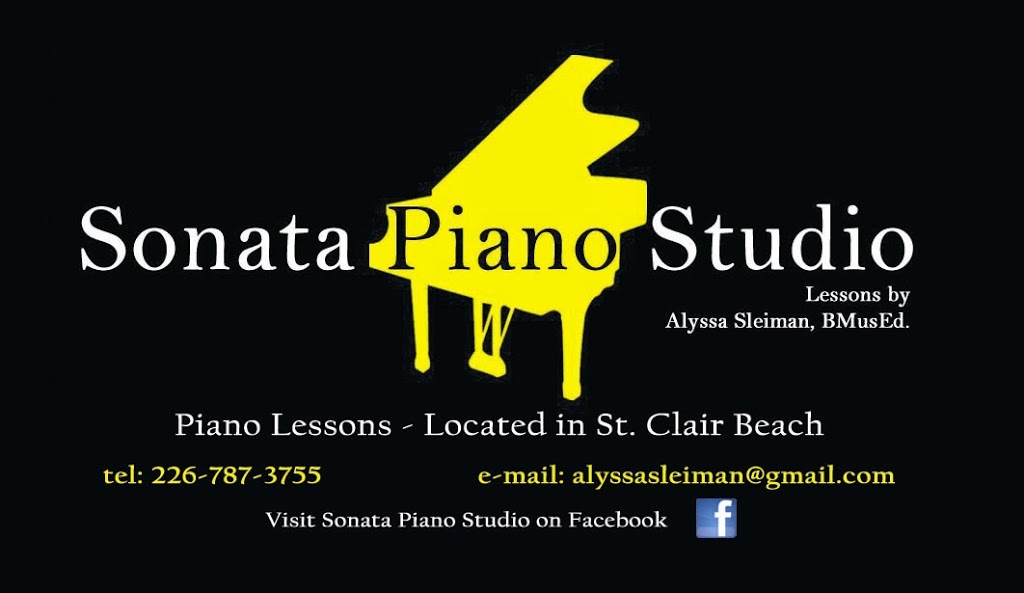 Sonata Piano Studio | 13311 Tecumseh Rd E, Windsor, ON N8N 3T4, Canada | Phone: (519) 984-1613