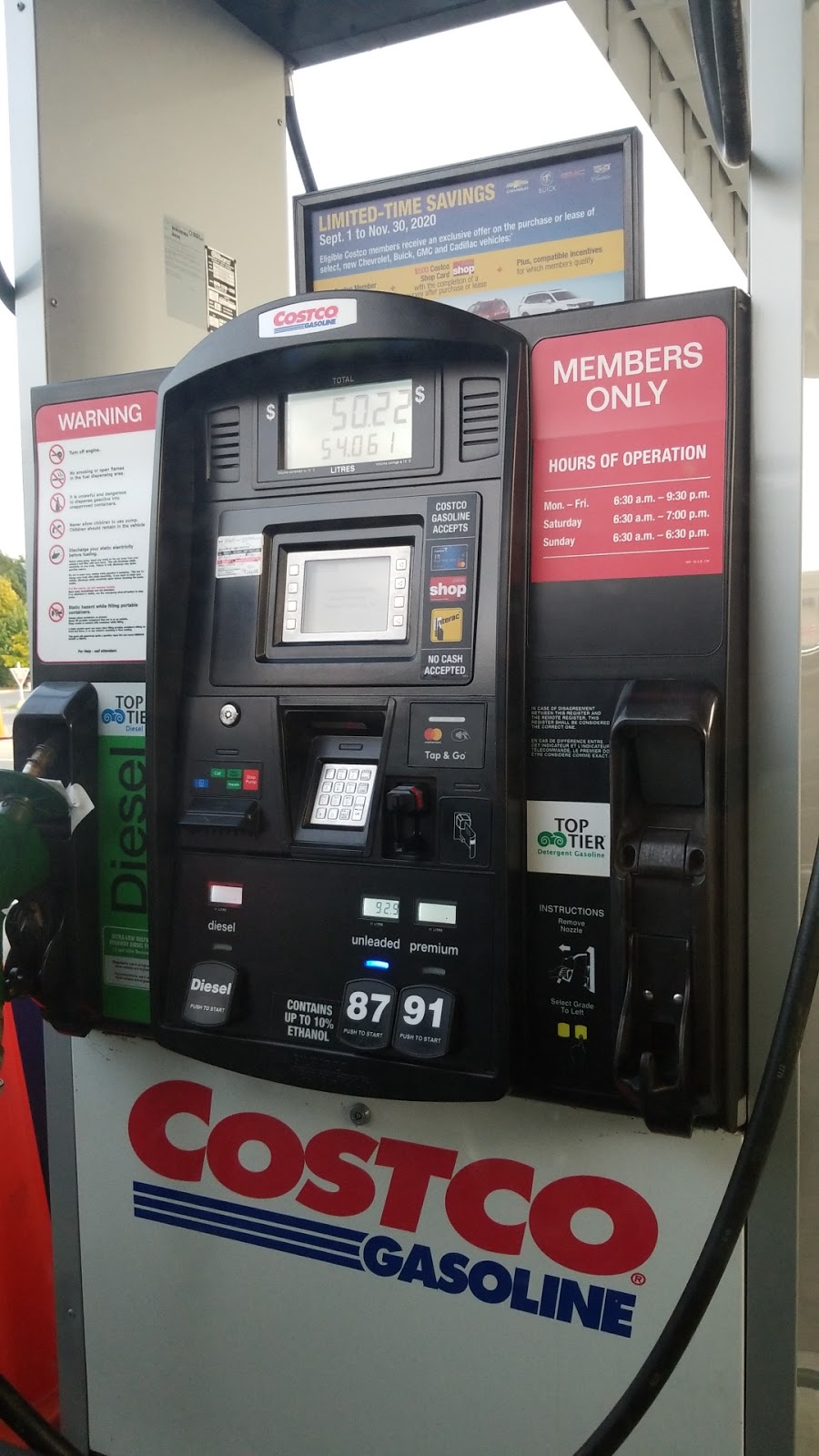 Costco Gasoline | gas station | 693 Wonderland Rd N, London, ON N6H 4L1, Canada | 5194745301 OR +1 519-474-5301