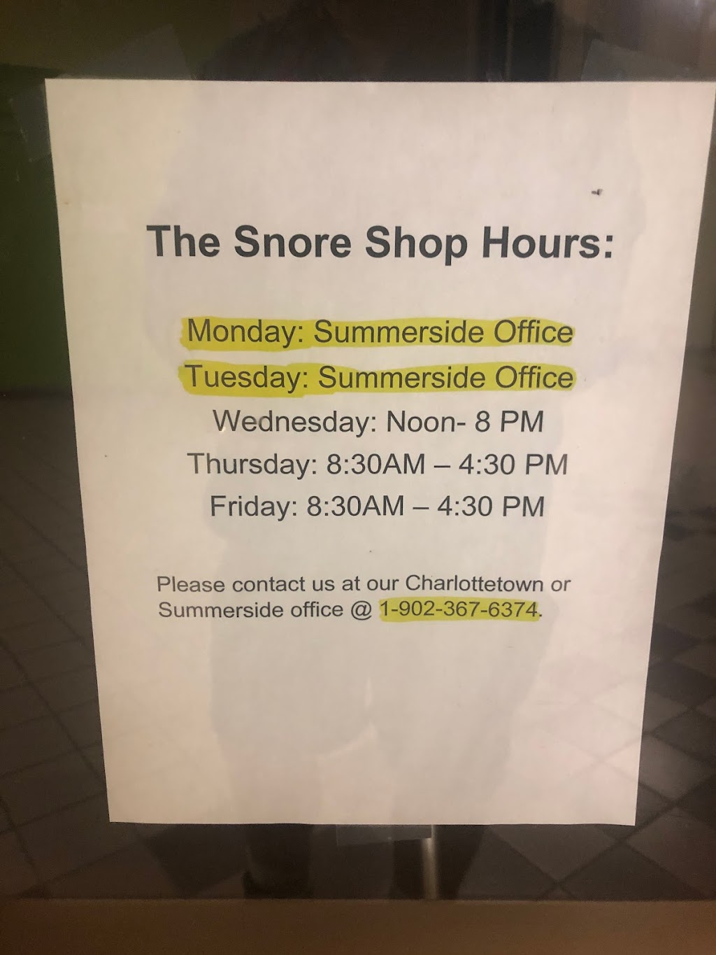 The Snore Shop | 4 Melody Ln, Charlottetown, PE C1E 0S2, Canada | Phone: (902) 367-6374