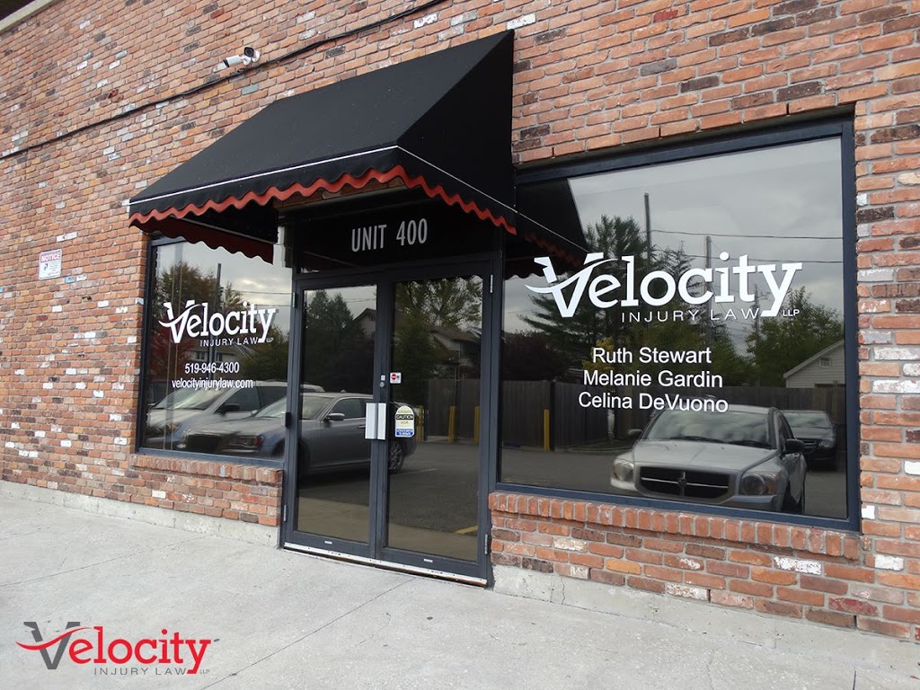 Velocity Injury Law LLP | 871 Ottawa St Unit 400, Windsor, ON N8X 2C9, Canada | Phone: (519) 946-4300