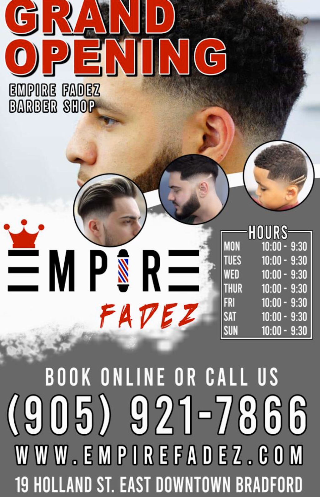 Empire fadez | 19 Holland St E, Bradford, ON L3Z 2B8, Canada | Phone: (905) 921-7866