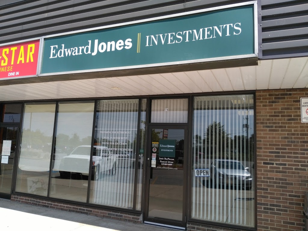 Edward Jones - Financial Advisor: Jamie MacPherson | 2600 New, Lakeshore Rd, Brights Grove, ON N0N 1C0, Canada | Phone: (519) 869-8009