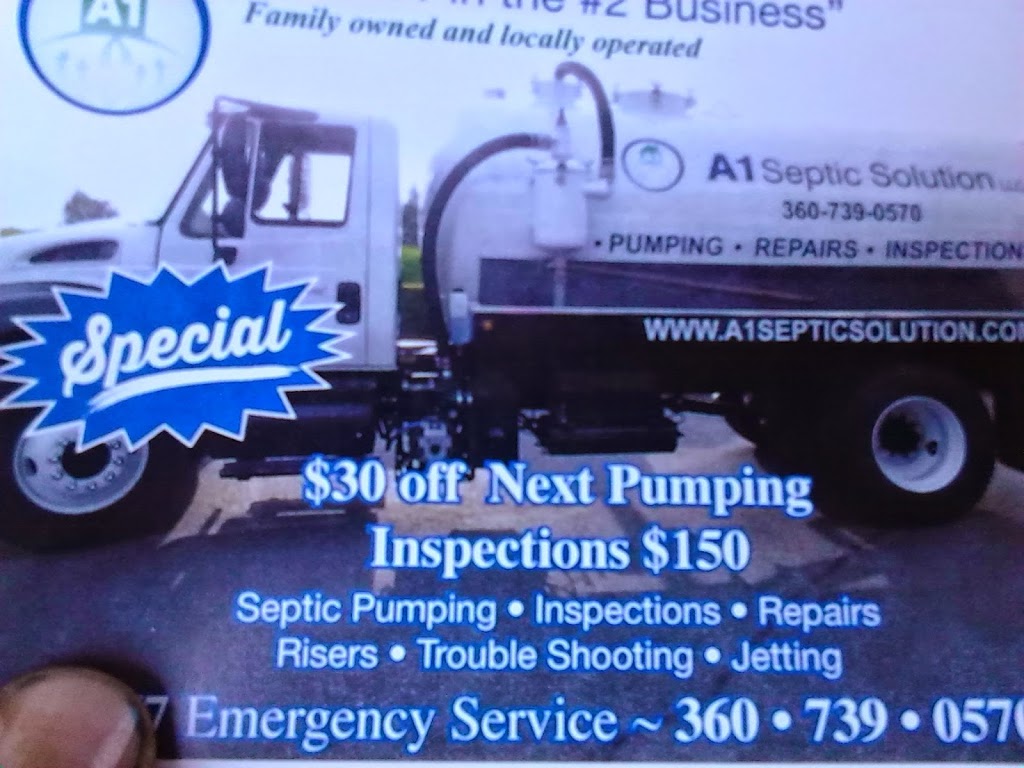 A1 Septic Solution and pumping | 1546 E Badger Rd, Lynden, WA 98264, USA | Phone: (360) 739-0570