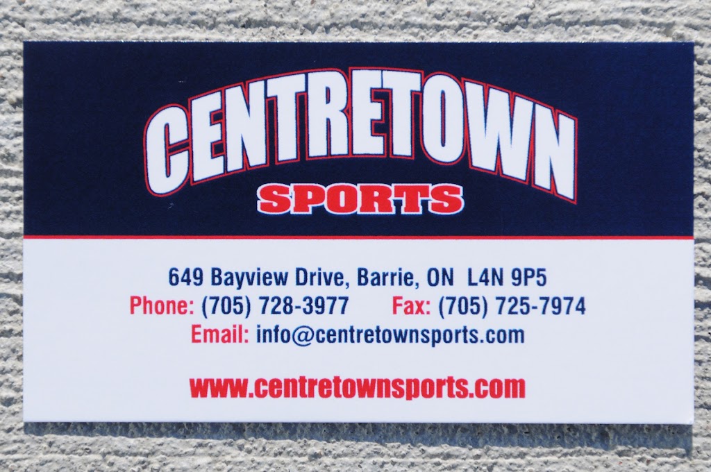 Centretown Sports | 649 Bayview Dr, Barrie, ON L4N 6Z2, Canada | Phone: (705) 728-3977