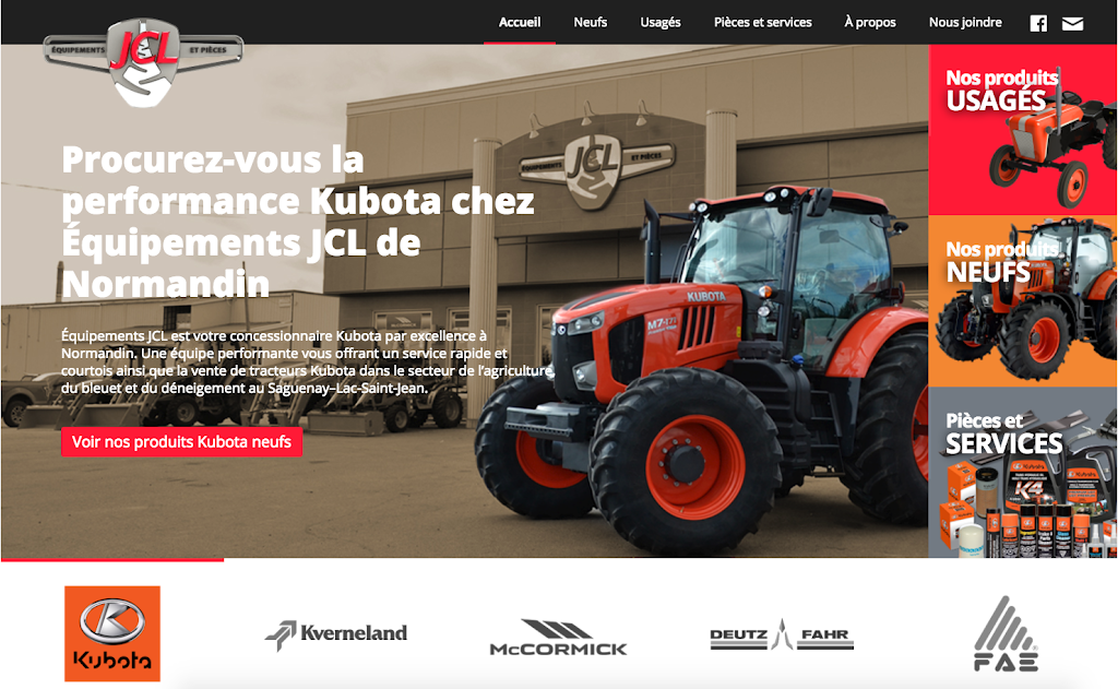 ÉQUIPEMENTS & PIÈCES J.C.L. INC | 1464 Av. du Rocher, Normandin, QC G8M 3Y1, Canada | Phone: (418) 274-3372