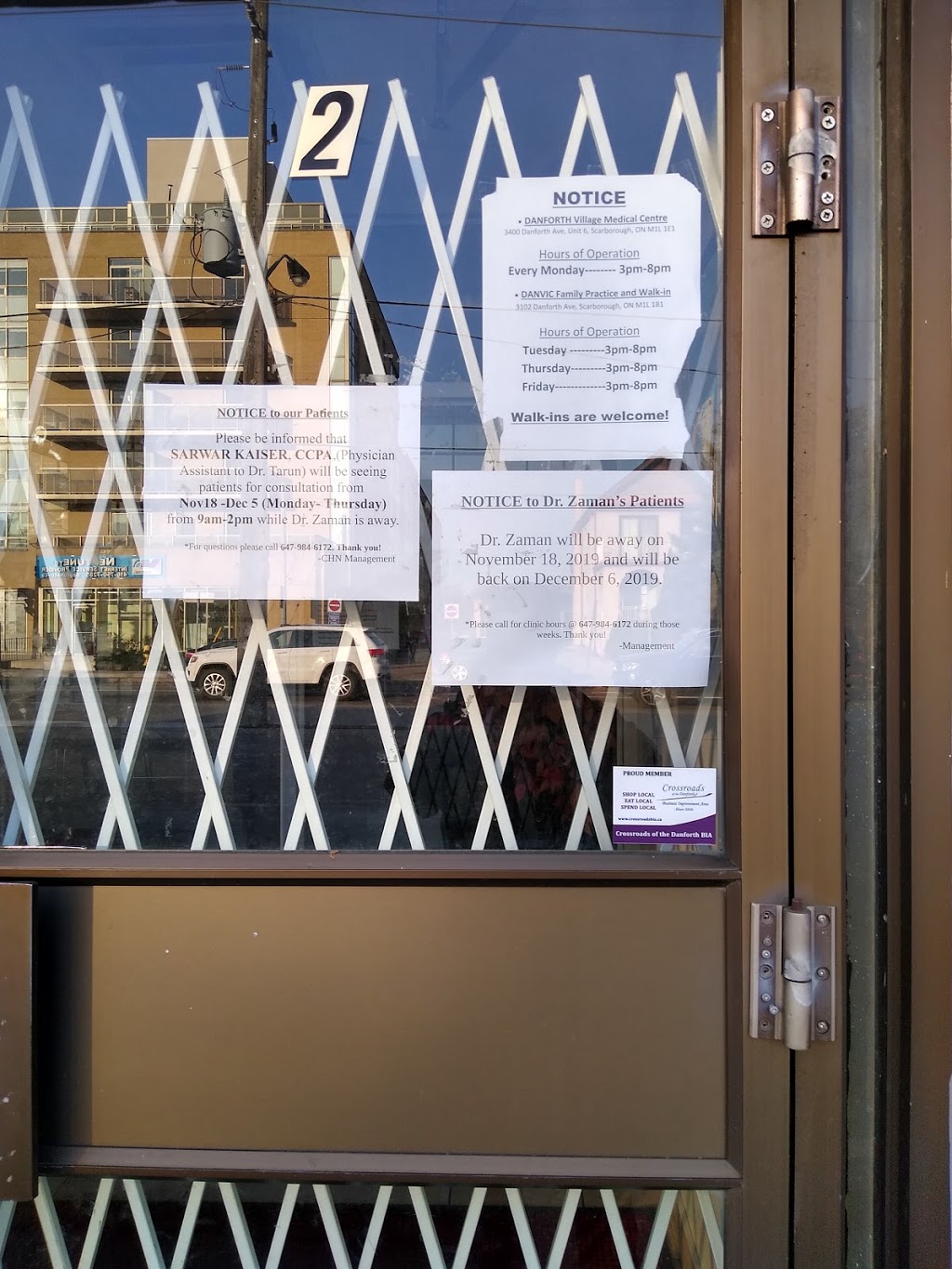 Warden Family Practice & Walk In | 3502 Danforth Ave, Scarborough, ON M1L 1E1, Canada | Phone: (647) 984-6172