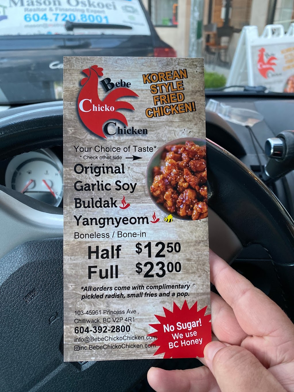 Bebe Chicko Chicken | 45961 Princess Ave, Chilliwack, BC V2P 2B4, Canada | Phone: (604) 392-2800