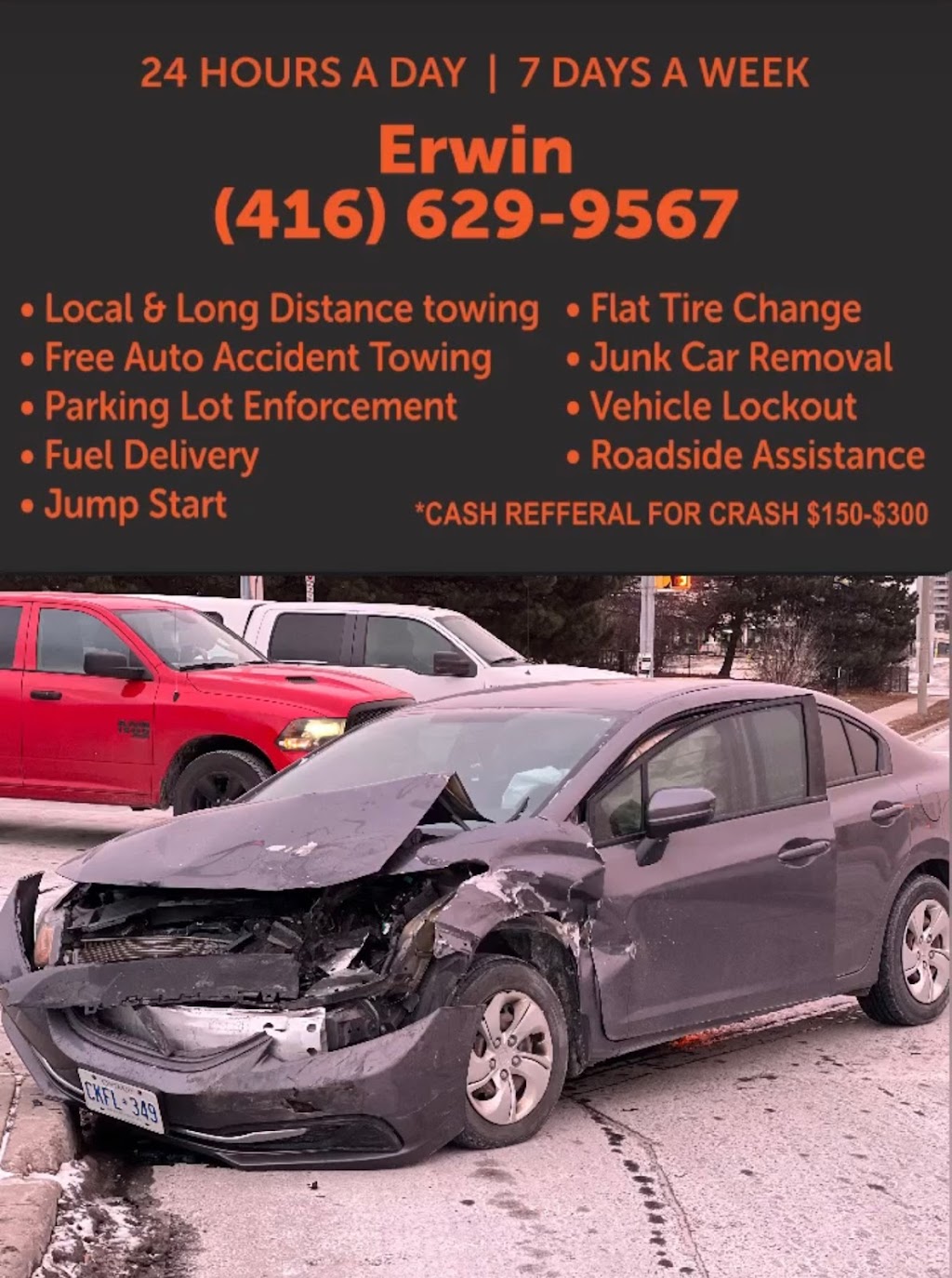 Blawsha roadside assistance INC. | 531 Essa Rd, Barrie, ON L4N 9P4, Canada | Phone: (416) 629-9567