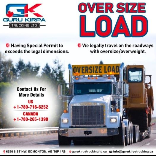 Guru Kirpa Trucking Ltd | 6520 8 St NW, Edmonton, AB T6P 1R8, Canada | Phone: (780) 297-1399
