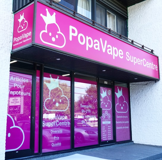 PopaVape Victoriaville | 525 Boulevard des Bois Francs S, Victoriaville, QC G6P 5X7, Canada | Phone: (819) 357-2233