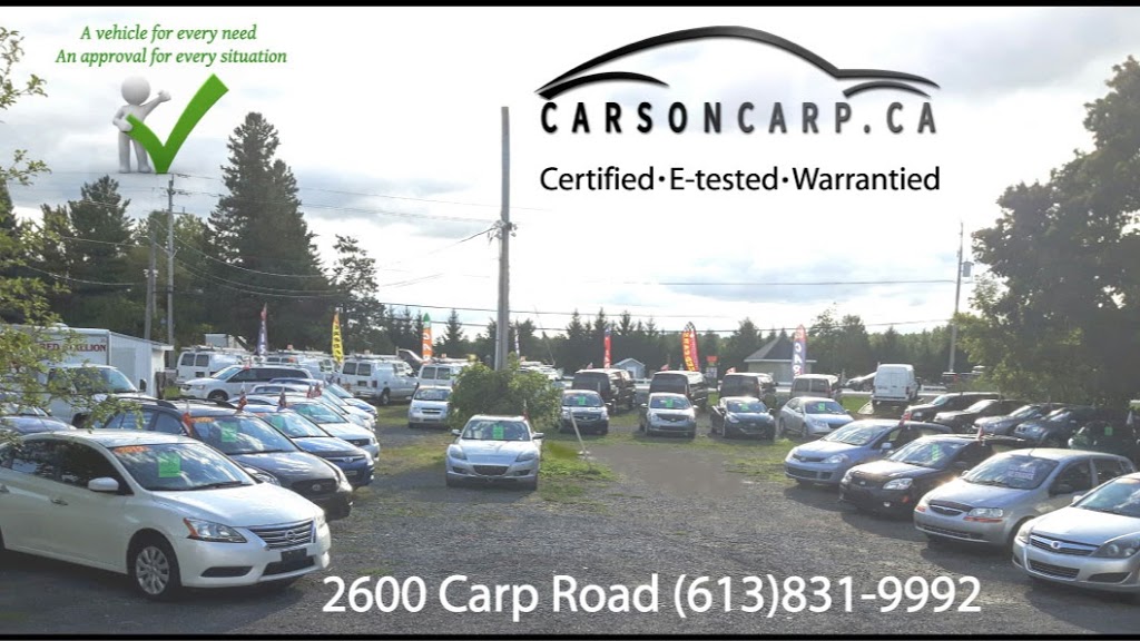 Cars on Carp | 2600 Carp Rd, Carp, ON K0A 1L0, Canada | Phone: (613) 831-9992