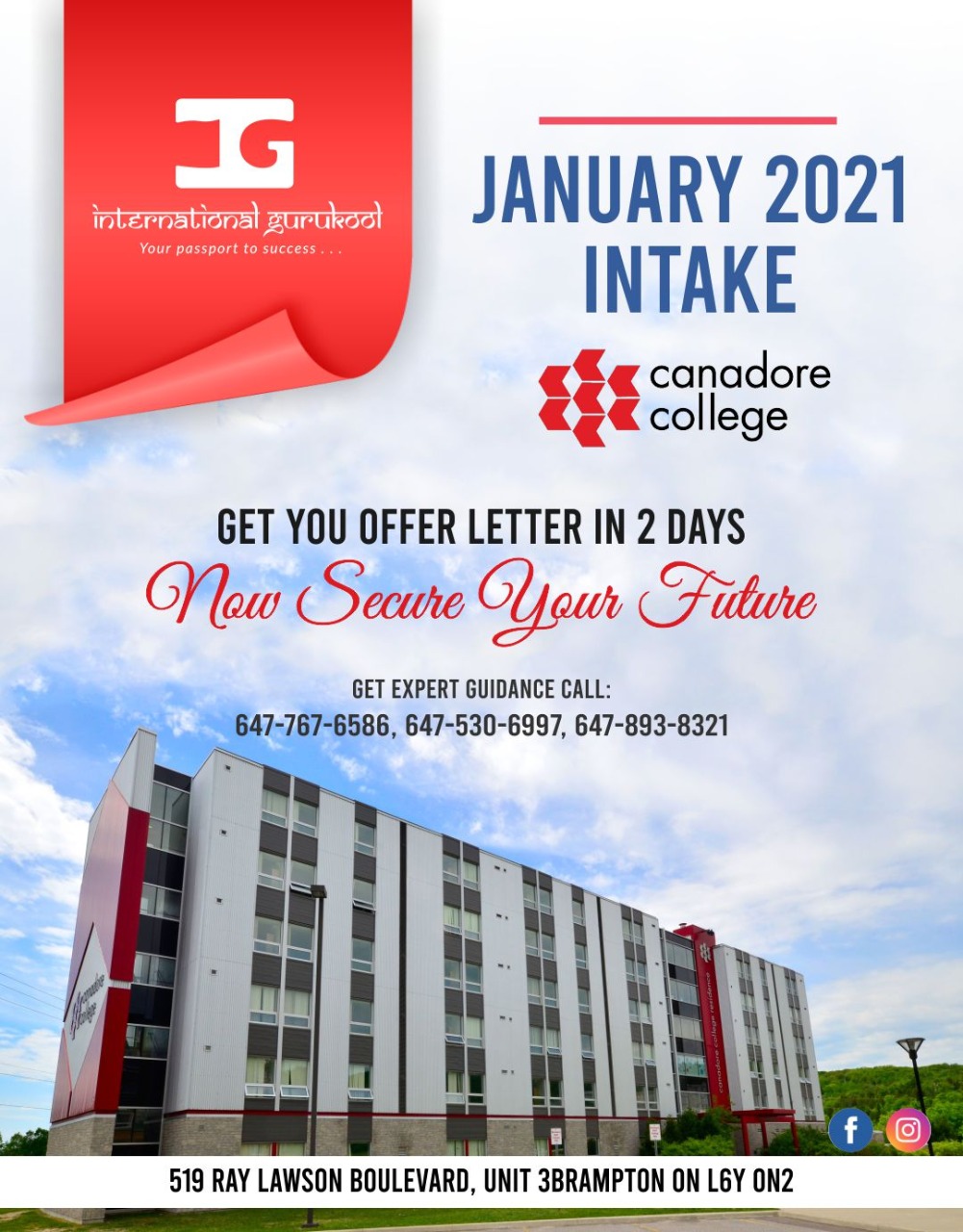International Gurukool Education Consultancy | 519 Ray Lawson Blvd Unit 3, Brampton, ON L6Y 0N2, Canada | Phone: (647) 767-6586
