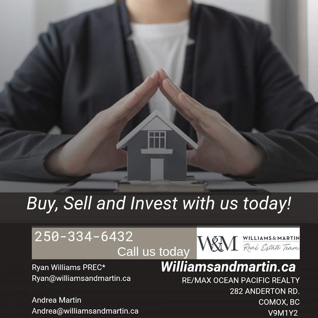 Ryan Williams Real Estate- RE/MAX Ocean Pacific Realty | 282 Anderton Rd, Comox, BC V9M 1Y2, Canada | Phone: (250) 334-6432
