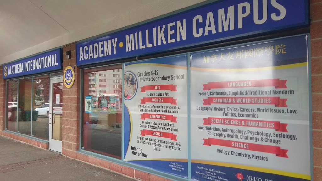 Alathena International Academy - Milliken | 250 Alton Towers Cir Unit 2, Scarborough, ON M1V 3Z4, Canada | Phone: (647) 352-5388