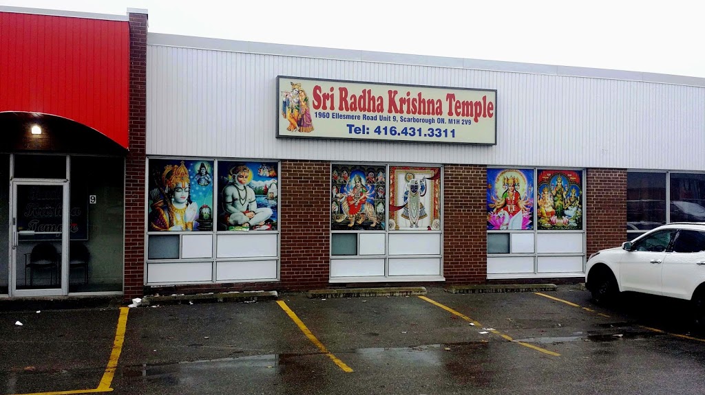 Sri Radha Krishna Temple | hindu temple | 1960 Ellesmere Rd Unit #9, Scarborough, ON M1H 2V9, Canada | 4164313311 OR +1 416-431-3311