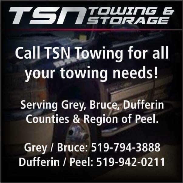 T.S.N Towing Services | 16544 Hurontario St, Inglewood, ON L7C 2E1, Canada | Phone: (519) 942-0211