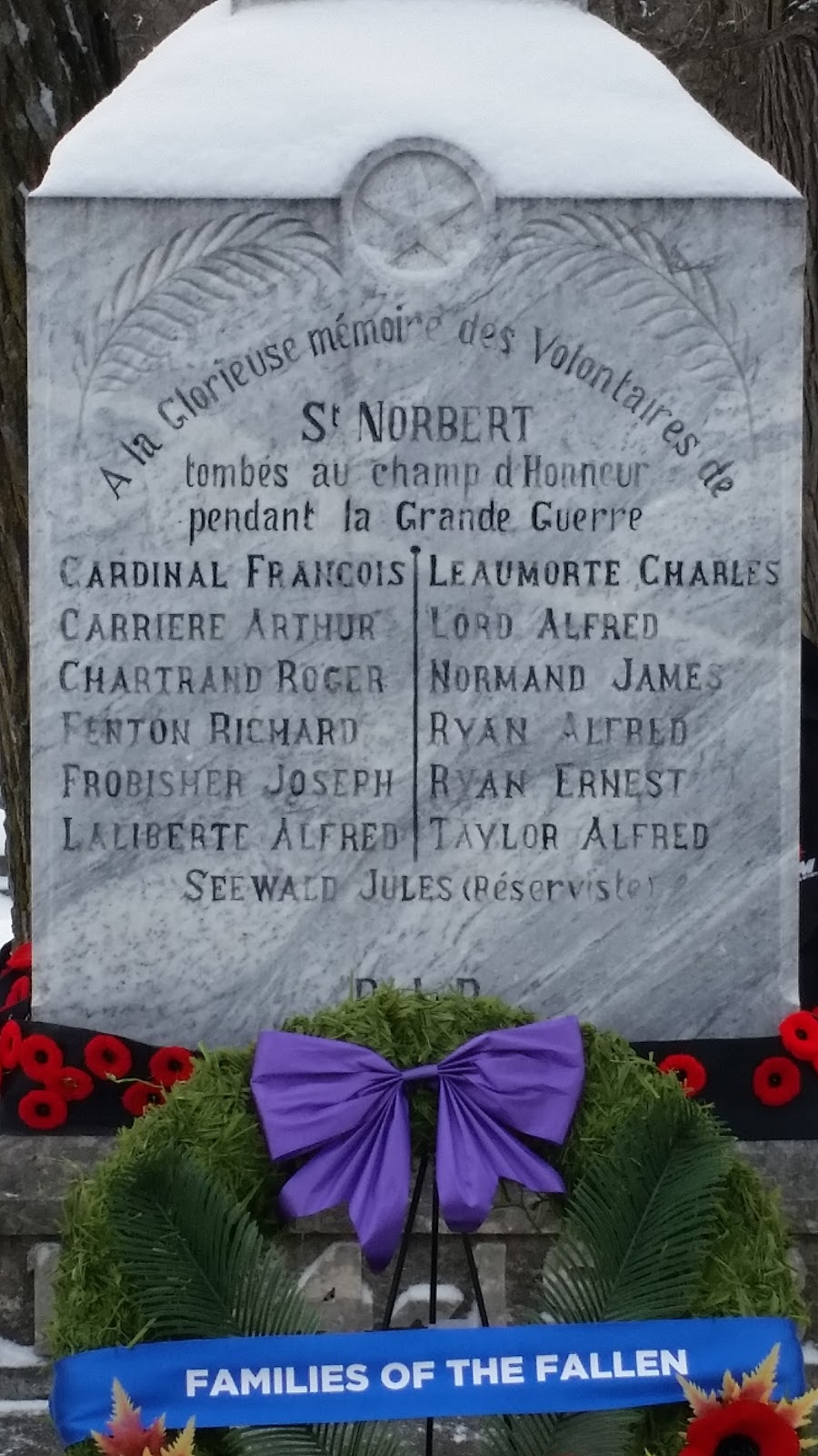 St. Norbert Cenotaph | 898-870 Avenue Ste Therese, Winnipeg, MB R3V 1H7, Canada