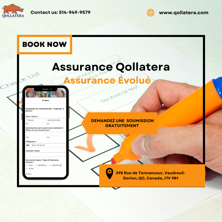 Assurance Qollatera | 295 Rue de Tonnancour, Vaudreuil-Dorion, QC J7V 9R1, Canada | Phone: (514) 949-9579