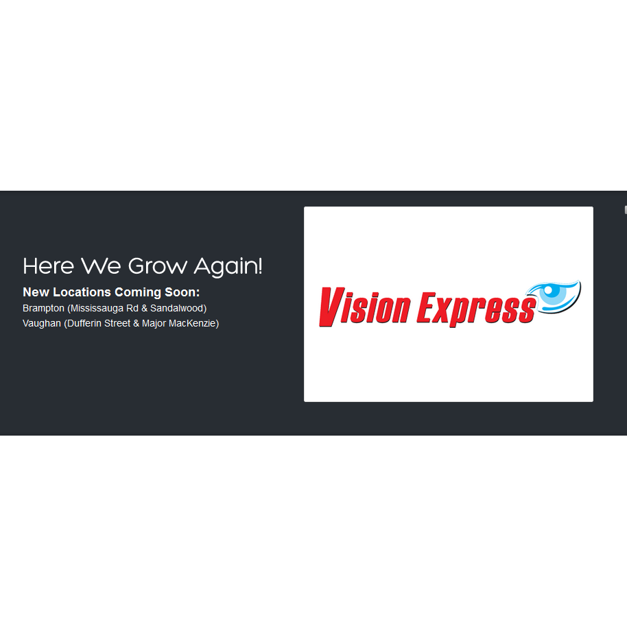 Vision Express | 10525 Bramalea Rd #3, Brampton, ON L6R 3P4, Canada | Phone: (905) 970-0900